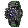 Wholesale Stainless Steel Belt Men's Multifunctional Electronic Quartz Watch With Dual Time Calendar And Round Dial Waterproof And Leisure Style