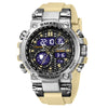 Wholesale Stainless Steel Belt Men's Multifunctional Electronic Quartz Watch With Dual Time Calendar And Round Dial Waterproof And Leisure Style