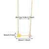 Wholesale Stainless Steel Birthstone Necklace With Arrow Piercing Heart Pendant Electroplated In 18K Gold