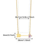 Wholesale Stainless Steel Birthstone Necklace With Arrow Piercing Heart Pendant Electroplated In 18K Gold