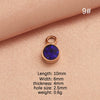 Wholesale Stainless Steel Birthstone Pendant Jewelry Accessories With Electroplating