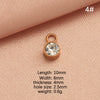 Wholesale Stainless Steel Birthstone Pendant Jewelry Accessories With Electroplating