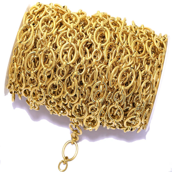 Wholesale Stainless Steel Bold O Chain Necklace Bag Clothing Accessories With Round Pattern And Electroplating Treatment