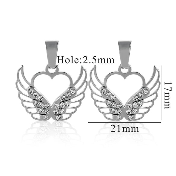 Wholesale Stainless Steel Bow And Butterfly Pendant Necklace For Ladies With 18K Gold Plated Electroplating