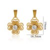 Wholesale Stainless Steel Bow And Butterfly Pendant Necklace For Ladies With 18K Gold Plated Electroplating