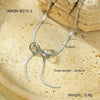 Wholesale Stainless Steel Bow Clavicle Chain Jewelry Electroplated Fashion Style