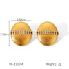 Wholesale Stainless Steel Bow Drop Geometric Women's Earrings With Electroplating Treatment