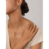Wholesale Stainless Steel Bow Earrings And Butterfly Necklace With Electroplating And Unique Design