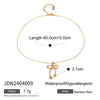 Wholesale Stainless Steel Bow Earrings And Butterfly Necklace With Electroplating And Unique Design