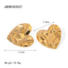 Wholesale Stainless Steel Bow Earrings With Geometric Design And Electroplating For Women