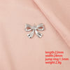 Wholesale Stainless Steel Bow Handmade Diy Pendant Necklace Jewelry Accessories With Electroplating