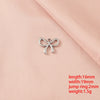 Wholesale Stainless Steel Bow Handmade Diy Pendant Necklace Jewelry Accessories With Electroplating