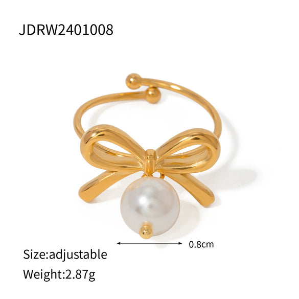 Wholesale Stainless Steel Bow Retro Style Earrings With White Zircon For Women