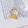 Wholesale Stainless Steel Bow Ring Electroplated Fashion Jewelry For Women