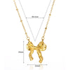 Wholesale Stainless Steel Bow Star Geometric Light Luxury Women's Necklace With Electroplating