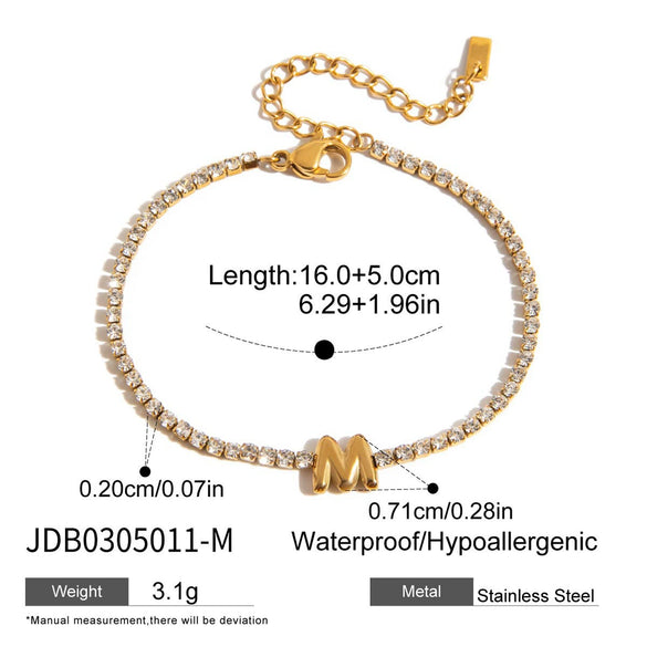 Wholesale Stainless Steel Bracelet With Balloon Shape And English Letters Hand Decorated And Electroplated