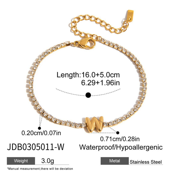 Wholesale Stainless Steel Bracelet With Balloon Shape And English Letters Hand Decorated And Electroplated