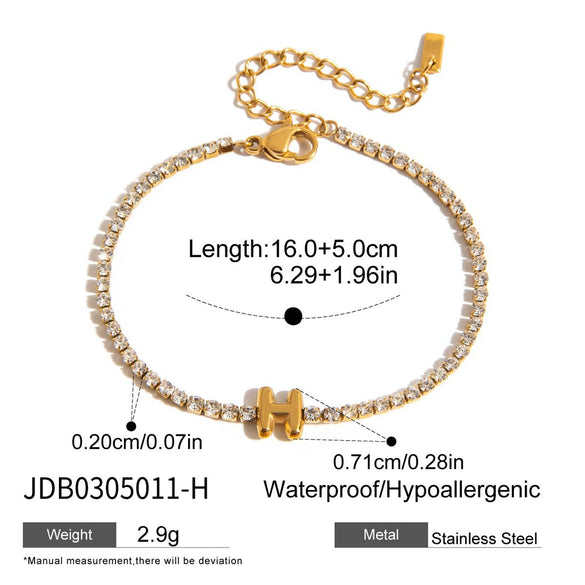 Wholesale Stainless Steel Bracelet With Balloon Shape And English Letters Hand Decorated And Electroplated