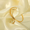 Wholesale Stainless Steel Bracelet With Geometric Style And Photosensitive Surface Pvd Furnace Real Gold Electroplated For Women