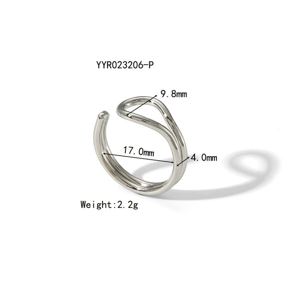 Wholesale Stainless Steel Bracelet With Geometric Style And Photosensitive Surface Pvd Furnace Real Gold Electroplated For Women