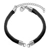 Wholesale Stainless Steel Braided Rope Connector Bracelet Jewelry Making Supplies With Electroplating Treatment