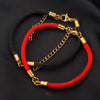 Wholesale Stainless Steel Braided Rope Connector Bracelet Jewelry Making Supplies With Electroplating Treatment