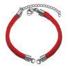 Wholesale Stainless Steel Braided Rope Connector Bracelet Jewelry Making Supplies With Electroplating Treatment
