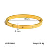 Wholesale Stainless Steel Buckle Bracelet Geometric Diamond Women's Fashion Allmatch