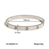 Wholesale Stainless Steel Buckle Bracelet Geometric Diamond Women's Fashion Allmatch