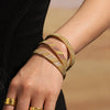 Wholesale Stainless Steel Buckle Bracelet With 5A Zircon Electroplated For Luxury Elegant And Fashionable Look