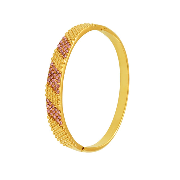 Wholesale Stainless Steel Buckle Bracelet With 5A Zircon Electroplated For Luxury Elegant And Fashionable Look