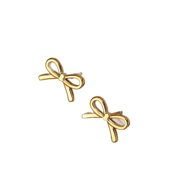 Wholesale Stainless Steel Butterfly Dragonfly Insect Pattern Bowknot 18K Plated Jewelry Set Of Necklace And Earrings For Women