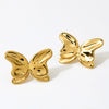 Wholesale Stainless Steel Butterfly Earrings With Insect Pattern Electroplated For Women Sweet Design