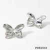 Wholesale Stainless Steel Butterfly Earrings With Insect Pattern Electroplated For Women Sweet Design