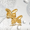 Wholesale Stainless Steel Butterfly Earrings With Insect Pattern Electroplated For Women Sweet Design