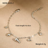 Wholesale Stainless Steel Butterfly Tassel Pendant Necklace With Geometric Pattern And Electroplating Design For Women