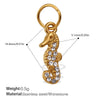 Wholesale 316L Stainless Steel Cartoon Animal Zodiac Inlaid Rhinestone Starfish Coconut Tree Pendant Necklace Bracelet Accessories Electroplated