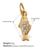 Wholesale 316L Stainless Steel Cartoon Animal Zodiac Inlaid Rhinestone Starfish Coconut Tree Pendant Necklace Bracelet Accessories Electroplated