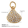Wholesale 316L Stainless Steel Cartoon Animal Zodiac Inlaid Rhinestone Starfish Coconut Tree Pendant Necklace Bracelet Accessories Electroplated