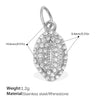 Wholesale 316L Stainless Steel Cartoon Animal Zodiac Inlaid Rhinestone Starfish Coconut Tree Pendant Necklace Bracelet Accessories Electroplated