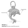 Wholesale 316L Stainless Steel Cartoon Animal Zodiac Inlaid Rhinestone Starfish Coconut Tree Pendant Necklace Bracelet Accessories Electroplated