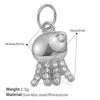 Wholesale 316L Stainless Steel Cartoon Animal Zodiac Inlaid Rhinestone Starfish Coconut Tree Pendant Necklace Bracelet Accessories Electroplated