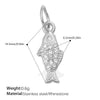 Wholesale 316L Stainless Steel Cartoon Animal Zodiac Inlaid Rhinestone Starfish Coconut Tree Pendant Necklace Bracelet Accessories Electroplated