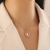 Wholesale Stainless Steel Cartoon Character Religious Clavicle Chain Necklace With Cross Pendant