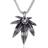 Wholesale Stainless Steel Casting Maple Leaf Pendant Necklace Jewelry