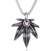 Wholesale Stainless Steel Casting Maple Leaf Pendant Necklace Jewelry