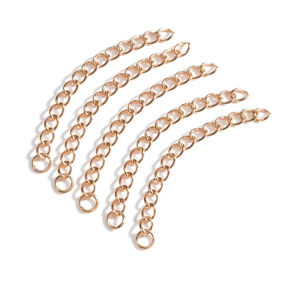 Wholesale Stainless Steel Chain Extension Necklace Bracelet Accessories With Electroplating Treatment