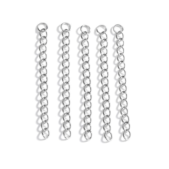 Wholesale Stainless Steel Chain Extension Necklace Bracelet Accessories With Electroplating Treatment