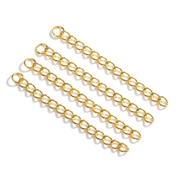 Wholesale Stainless Steel Chain Extension Necklace Bracelet Accessories With Electroplating Treatment