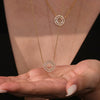 Wholesale 316L Stainless Steel Circle Pendant Clavicle Necklace And Bracelet Set With Electroplating And Chain Pattern